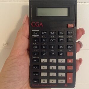 Texas instruments CGA calculator 